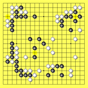 Fig.4c.gif: Mitte-Fuseki Teil C von Schwarz